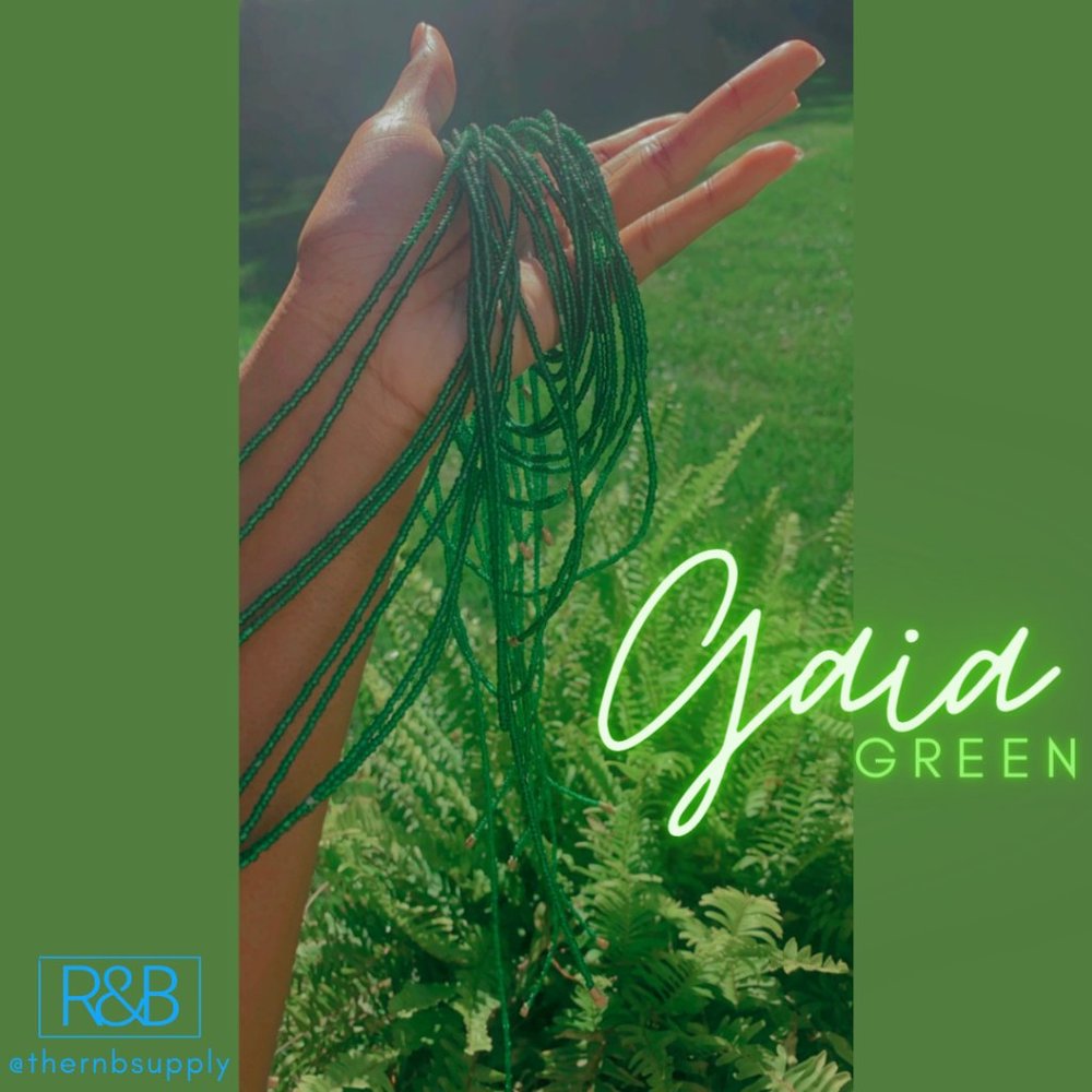 GAIA GREEN African Waist Beads - IG: @thernbsupply